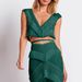 Women's Clothing Elegant Women's Knitted Suit Fur Patchwork Deep V Big Back Sexy Style Hot Girl Clothing For Formal & Casual For Women_ecoleips.com