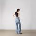 Women's Clothing High Waist Washed Retro Straight Jeans_ecoleips.com