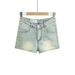 2025s Korean Style Spicy Girl Bodycon Denim Shorts For Women 2025 New V-Waist Sexy Tight Elastic Long-Leg Hot Pants_ecoleips.com