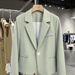 "Petite Black Blazer For Women – Spring/Fall Short Slim-Fit Suit Jacket, Office & Streetwear Essential"_ecoleips.com