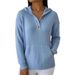 Autumn/Winter Women's Knit Hooded Casual Fashion Top_ecoleips.com