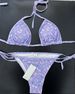 2026 Women's Swimsuit Fashion Silk Star Same Style Seaside Beach Print High Waist Strap Bikini_ecoleips.com