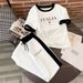 Women's Stylish Letter & Heart Print T-Shirt & Shorts Set – Italian-Inspired Casual Outfit_ecoleips.com