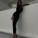 2026 Women's Sleeveless Midi Skirt round Neck Slit Design European And American Fashion Cross Border Style_ecoleips.com