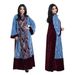 Modest Abaya Dress/Muslim Dress Women Luxury Velvet Abaya With Rhinestone Embroidery – Elegant Long Sleeve Dress For Muslim Women, Modest & Stylish_ecoleips.com