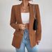 Women's Casual Blazer In Multiple Colors, Slim-fit, Slimming, Versatile For Commuting, Long-sleeved, European And_ecoleips.com