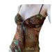 2025 New Vintage Print Contrast Color Pure Desire Hot Girl Sexy Mesh Patchwork Ribbon Low-Cut Camisole For Women_ecoleips.com