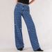 "Women's Rhinestone Embellished High-Waisted Skinny Jeans - Stretch Denim Pants For Casual & Night Out"_ecoleips.com