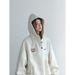 Gray Fashionable Buttoned Hooded Sweatshirt For Women 2025 New Popular Autumn/Winter American Style Loose Fleece-Lined_ecoleips.com