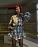 Effortless Elegance Two-Piece Set – Spring Plaid Skirt & Peplum Top (S-L, 95% Cotton, Street-to-Office Versatility)_ecoleips.com
