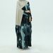 Muslim Dress Women Muslim Outerwear Long Sleeve Modest Kaftan With Princess Sleeves & Tie Belt (4 Colors, S-Xxl)_ecoleips.com