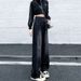 Plus-size Women's High-waisted Loose New Straight-leg Pants, Floor-length, Versatile, Slimming, Autumn Wide-leg Jeans,_ecoleips.com