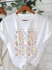 Simple Printed T-shirt, Various Printed Women's Tops, Summer Casual Comfortable T-shirt, Women's Tops_ecoleips.com