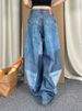 Women’s Clothing large size patch patchwork printed jeans women's autumn and winter new hot girl design mopping trousers_ecoleips.com