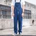 High-waisted Cropped Jeans For Women, Fashionable Buttoned Design, New Style, Harajuku Trendy Suspender Jeans, Wholesale_ecoleips.com