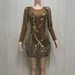 Women's Clothing Shiny Crystal Tassel Sequin Sexy Dress Nightclub Hot Party Sex Dance Short Skirt_ecoleips.com