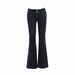 YC&American Retro Hot Girl Low-Waist Double-Buckle Slim Flared Versatile Autumn-Winter Stretch Denim Pants For Women New_ecoleips.com