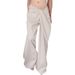 Women's Wide Leg Pants Twisted Pleated Waistband Drape Straight Leg Trousers Solid Color Niche Street Style_ecoleips.com