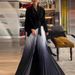 Women's Clothing Modest Abaya Dress Pleated Irregular Abaya Tie Front Top With Gradient Skirt Two Piece Set For Women Europe America And Africa_ecoleips.com