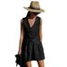 Verve 2025 Design Cotton Linen Suit Women's Summer Casual Sleeveless Vest Shorts Two-Piece Set_ecoleips.com