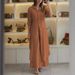 Women's Clothing New Products Summer And Autumn Urban Elegant Cotton And Linen Slim Waist Long Shirt Wide Leg Pants Suit_ecoleips.com