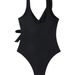 Women’s Black Lace One Piece Swimsuit – Elegant & Sexy European Style Elegant & Timeless Black Lace Swimsuit_ecoleips.com