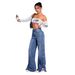 High Waisted Loose Fitting Straight Leg Jeans For Women Button Design Relaxed Everyday Wear Comfortable Feshion_ecoleips.com