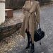 High-end Black Long-sleeved Trench Coat Women's Loose And Thin Big Lapel Cardigan Top_ecoleips.com