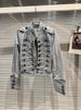 Women's Slimming Stand Collar Long Sleeve Denim Jacket Heavy Industry Motorcycle Short Trendy Top For Spring Autumn Winter_ecoleips.com