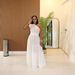 Women's Clothing Elegant And Comfortable Dress With Pure Color Shoulder Stitching Design, New Style For Seaside Vacation_ecoleips.com