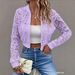 Women's European American Style Lace Zip up Cardigan Long Sleeve Slim Fit Fashionable Versatile Top_ecoleips.com