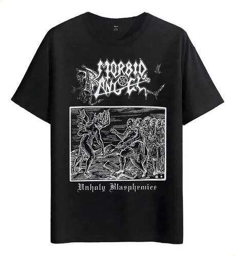 Women's T-Shirts Tshirt Muscle Freaks Morbid Angel Blasphemies Black Style_ecoleips.com