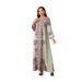 Verve 2406 Kaftan High-Density Rhinestone Beaded Printed Muslim Women's Robe Elegant Dress_ecoleips.com