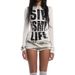 Women's Slim Fit Long Sleeve T-Shirt Spring Wholesale Printed Y2K Cross Letter Niche Base Layer Independent Brand Clothing Tops_ecoleips.com