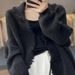 Women's Clothing Korean-Style Fringe Cardigan – Oversized Open-Front Knit Sweater For Women, Fall & Winter Fashion_ecoleips.com