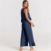 Summer Women's Sleeveless Pleated Vest And Wide Leg Cropped Pants Set Artistic Retro Style Casual Suit_ecoleips.com