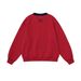 T1132 High-end Street Style American Retro Women's Loose-fit Sweatshirt With Letter Pattern And Slimming Design, Round_ecoleips.com