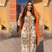 2024 Cross-Border Multi-Color Long-Sleeve Printed Lace Patchwork Middle Eastern Vacation Style Women's Arabic Dress_ecoleips.com