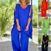 European American Cross-border Spring/summer Loose-fitting Casual Wide-leg Pants With Mid-sleeve Top And Stylish Sports_ecoleips.com