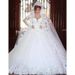 Elegant Royal Style Wedding Dress With Long Train - A-Line Mermaid Silhouette Bridal Gown For Bride_ecoleips.com