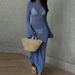 Women's Clothing Sexy Long Solid Color Perspective New Long Sleeve Floor Length Dress Beach Dress_ecoleips.com