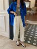 Women's Comfortable High Waist Straight Leg Cropped Pants In Soft Rayon-Cotton Blend - Lightweight And Breathable For Summer Casual Wear_ecoleips.com
