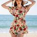 Women's Sexy Bikini Cover-Up Beach Shirt Long Sleeve Sun Protection Swimwear Tunic Loose Fit Summer Fashion"_ecoleips.com