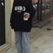 American Retro Hooded 250g Sweatshirt For Women, Winter Fleece-lined, Thickened, Korean Style, Plus Size,_ecoleips.com