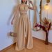 2025 Fashion Casual Halter Neck Slim Fit Elegant Bustier Folded High Waist Long Pants Two-Piece Set For Women_ecoleips.com