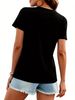 Summer Women's Short Sleeved V-neck Loose Modal T-shirt Top Short Sleeved Comfortable Breathable T-shirt Top_ecoleips.com