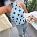Women's Halter Neck Polka Dot Print Vest Y2K Summer Top Sleeveless Tie Waist Sexy Backless Style_ecoleips.com