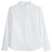 K Black Fungus Collar White Shirt With Unique Design, Professional Base Shirt_ecoleips.com