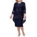 K New Dress Large Women's Evening Dress Lace Embroidered Two Piece Set Temperament Commuting Slimming_ecoleips.com