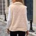 Women's Fleece Zip-Up Cardigan Coat - Oversized Plaid Vest With Soft Flannel Lining, Streetwear Chic For Autumn/Winter_ecoleips.com